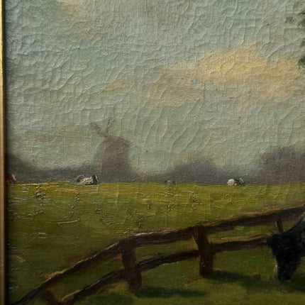 Detailed Landscape Oil Painting "Thatched Cottage" Traditional Large Art Holland Art Shop
