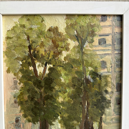 Timeless Cityscape Oil Painting "Framed Painting" Rustic Small Art Holland Art Shop