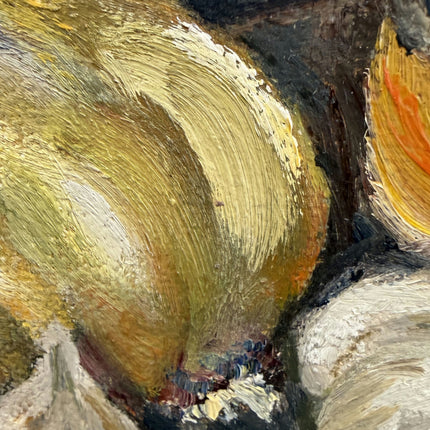 Detailed Still Life Oil Painting "Garlic Bulbs" Classic Artwork Holland Art Shop