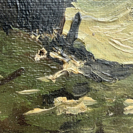 Rustic Seascape Oil Painting "Red Sailboat" Traditional Art Holland Art Shop