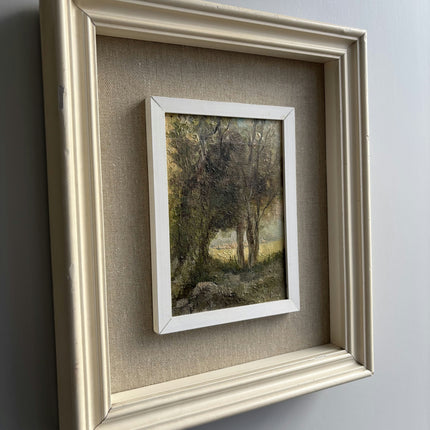Expressive Landscape Oil Painting "Framed Painting" Handcrafted Small Art Holland Art Shop