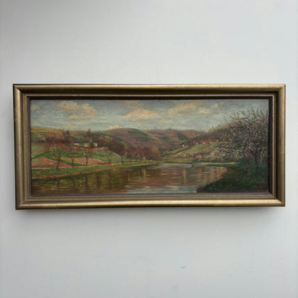 Original Landscape Oil Painting "Framed Painting" Detailed Artwork Holland Art Shop