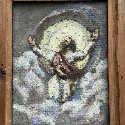 Authentic Religious  Oil Painting "Framed Painting" Timeless Small Art Holland Art Shop