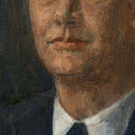 Handcrafted Portrait Oil Painting "Suit Man" Traditional Artwork Holland Art Shop