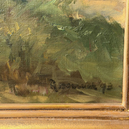 Authentic Landscape Oil Painting "Oak Trees" Traditional Artwork Holland Art Shop