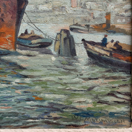 Elegant Still Life Oil Painting "Painted Ship" Handcrafted Artwork Holland Art Shop