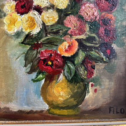 Classic Floral Still Life Oil Painting "Flower Vase" Timeless Small Artwork Holland Art Shop