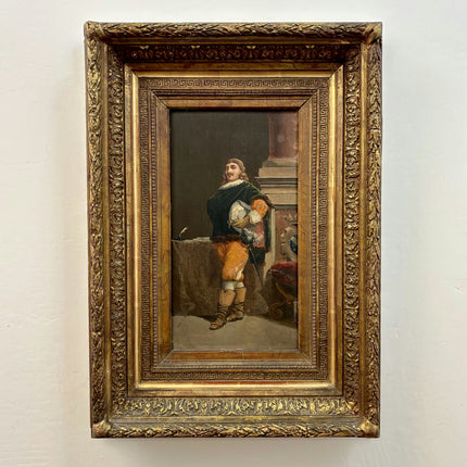 19th Century Antique Portrait Oil Painting "Seated Man" Art Holland Art Shop