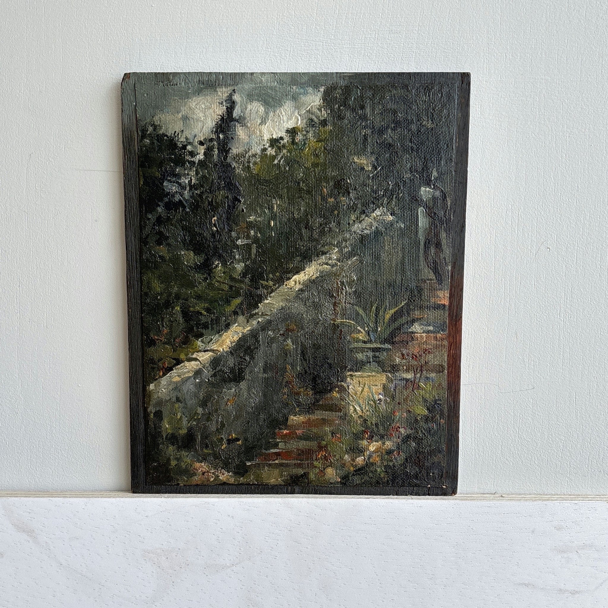 19th Century Antique Landscape Oil Painting 