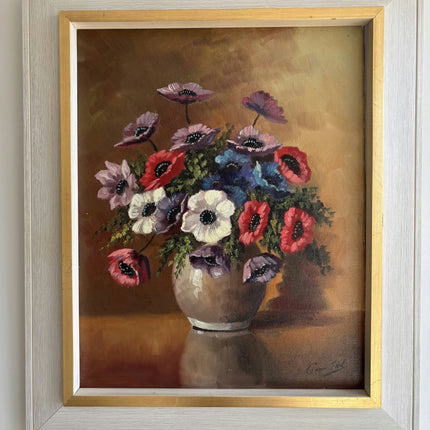 Traditional Floral Still Life Oil Painting "Flower Vase" Handcrafted Artwork Holland Art Shop