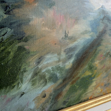 Handcrafted Landscape Oil Painting "Wooden Fence" Authentic Artwork Holland Art Shop