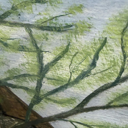 Classic Landscape Aquarel "Watermill House" Detailed Small Artwork Holland Art Shop
