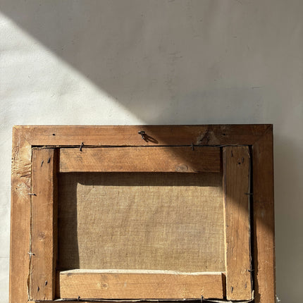 Refined Still Life Oil Painting "Wooden Frame" Expressive Small Artwork Holland Art Shop