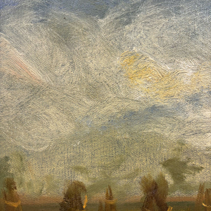 Timeless Landscape Oil Painting "Golden Frame" Original Art Holland Art Shop