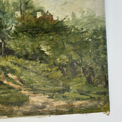 Detailed Landscape Oil Painting "Country Path" Handcrafted Artwork Holland Art Shop