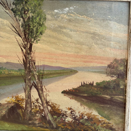 Original Landscape Oil Painting "Lone Tree" Handcrafted Artwork Holland Art Shop