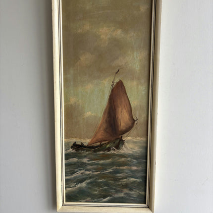 Detailed Seascape Oil Painting "Sailboat Painting" Expressive Artwork Holland Art Shop