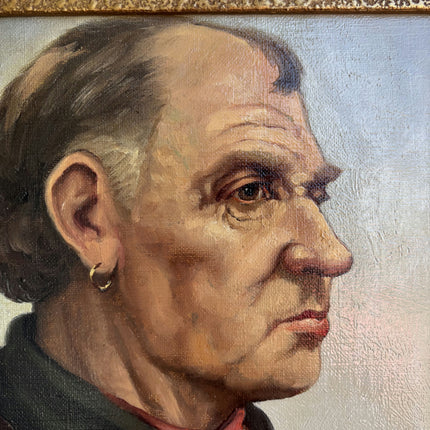 Traditional Portrait Oil Painting "Elderly Man" Refined Art Holland Art Shop