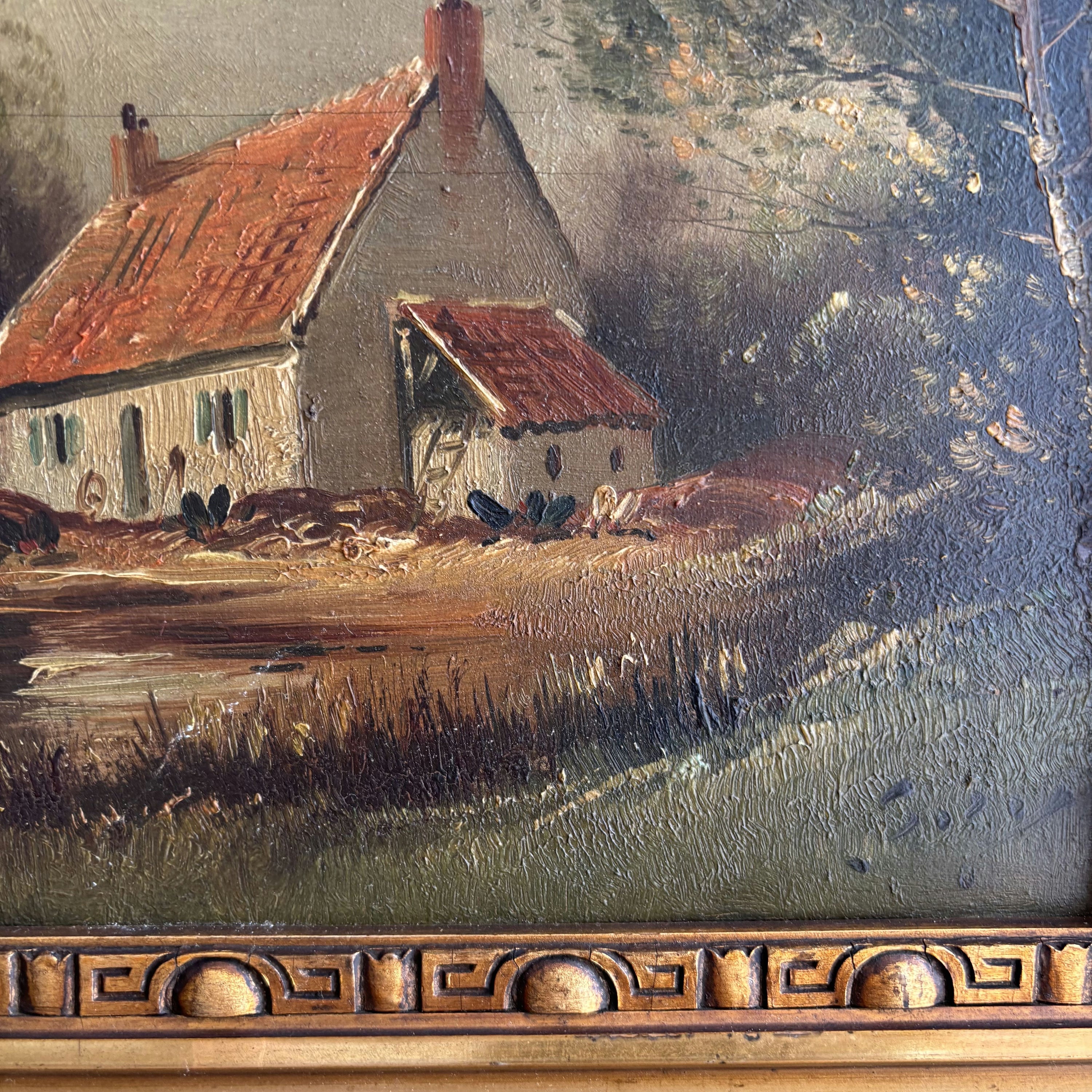 Traditional Farm Oil Painting 