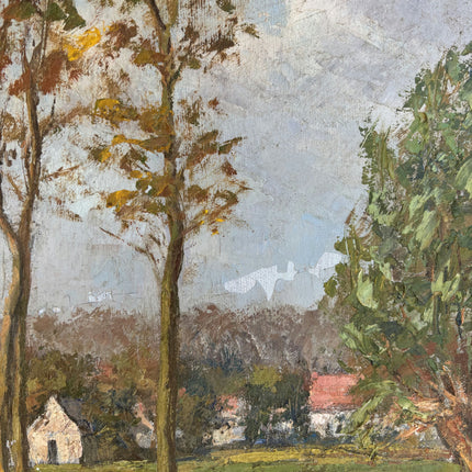 Elegant Landscape Oil Painting "Row Of Trees" Traditional Artwork Holland Art Shop