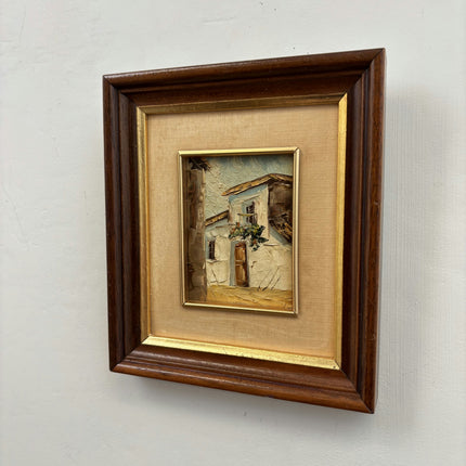 Handcrafted Cityscape Oil Painting "Framed Painting" Authentic Small Artwork Holland Art Shop