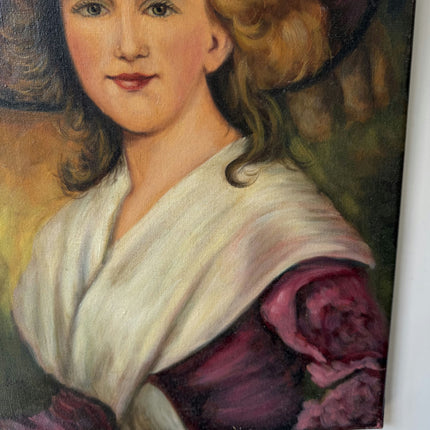 Traditional Portrait Oil Painting "Young Woman" Refined Artwork Holland Art Shop