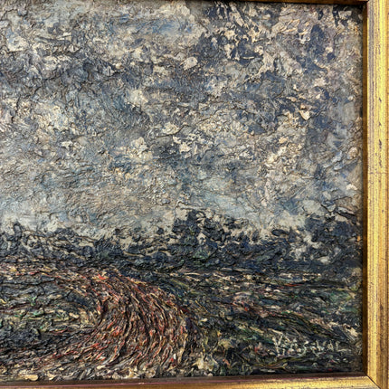 Refined Landscape Oil Painting "Gilded Frame" Handcrafted Small Art Holland Art Shop