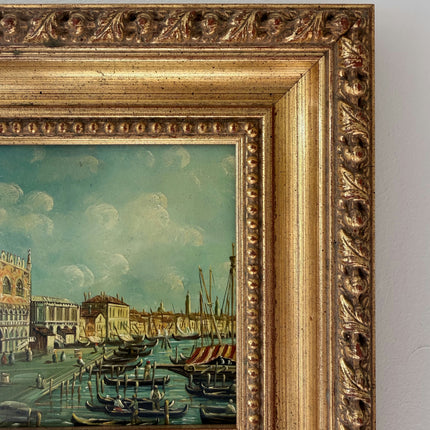Striking Oil Painting "Grand Canal" Marvelous Small Artwork Holland Art Shop