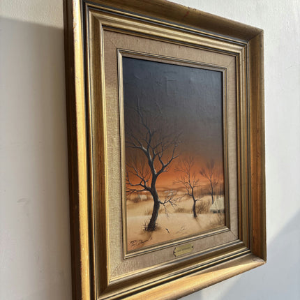 Original Landscape Oil Painting "Framed Painting" Vintage Art Holland Art Shop