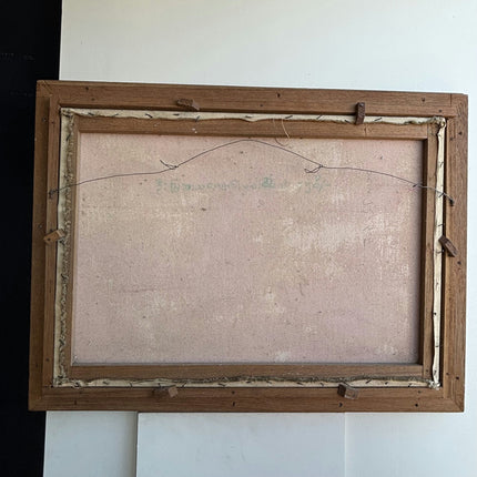 Authentic Figurative Oil Painting "Wooden Frame" Rustic Large Art Holland Art Shop