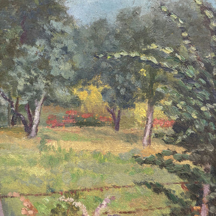 Traditional Landscape Oil Painting "Garden Path" Authentic Art Holland Art Shop