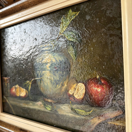 Remarkable Oil Painting Still Life "Blue Vase" Figurative Small Artwork Holland Art Shop