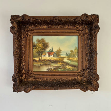 Rustic Landscape Oil Painting "Country House" Detailed Art Holland Art Shop