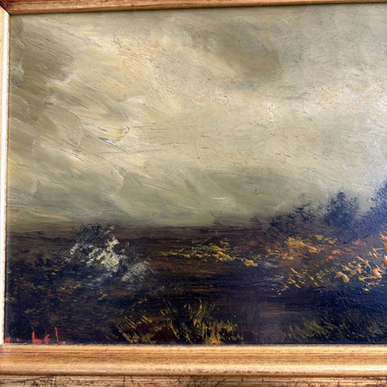 Timeless Landscape Oil Painting "Gilded Frame" Expressive Dutch  Artwork Holland Art Shop