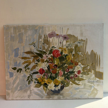 Elegant Floral Still Life Oil Painting "Flower Bouquet" Classic Large Art Holland Art Shop