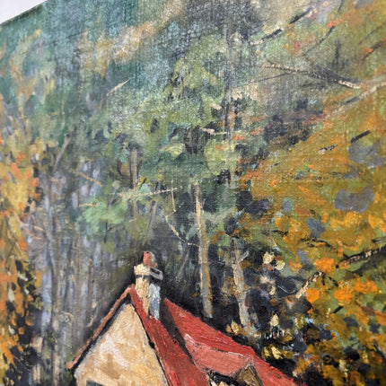 1938 Landscape Oil Painting "Country House" Art Holland Art Shop