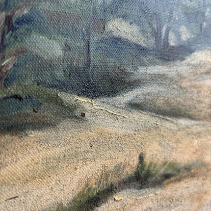 Rustic Landscape Oil Painting "Framed Landscape" Detailed Artwork Holland Art Shop