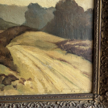 Rustic Landscape Oil Painting "Dusty Road" Authentic Artwork Holland Art Shop
