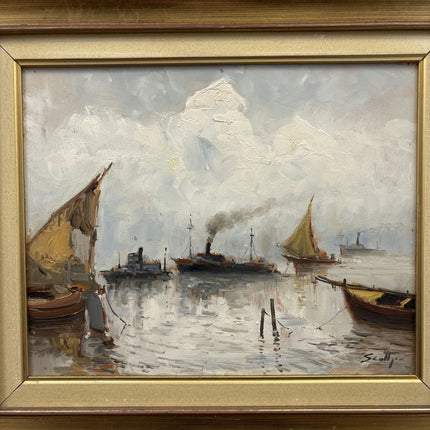 Traditional Seascape Oil Painting "Sailing Boats" Detailed Italian Art Holland Art Shop
