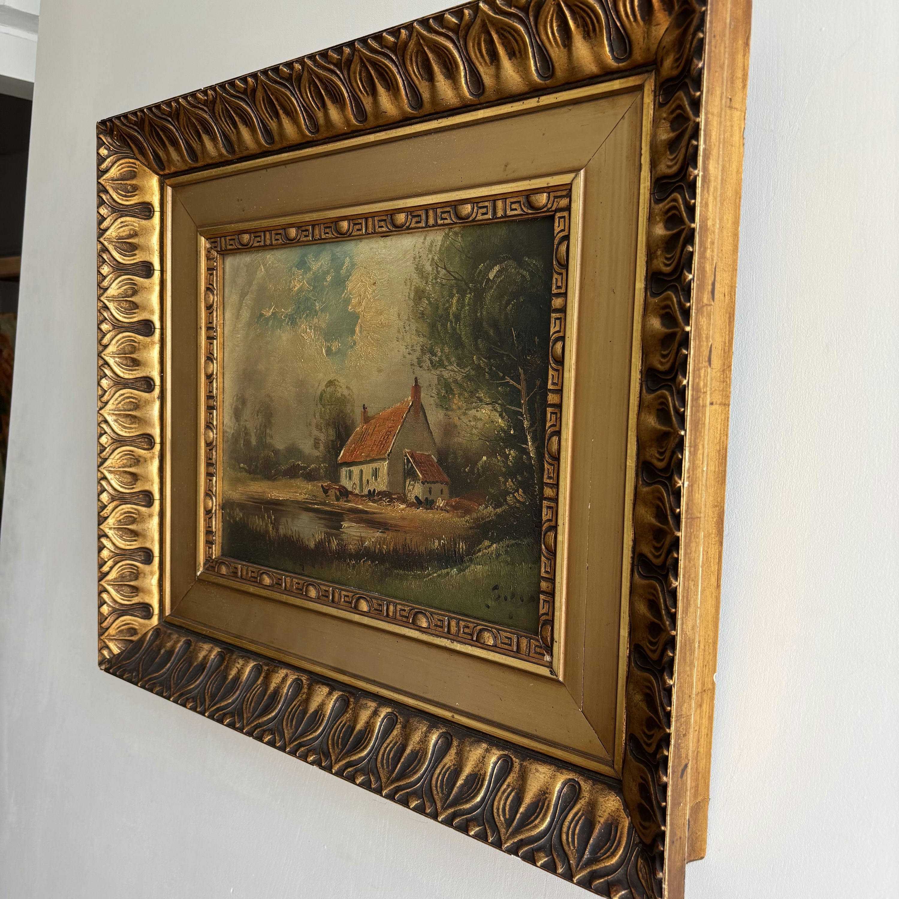 Traditional Farm Oil Painting 