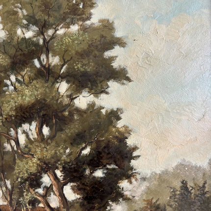 Original Landscape Oil Painting "Grazing Sheep" Detailed Art Holland Art Shop