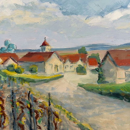 Classic Landscape Oil Painting "Village Church" Timeless Artwork Holland Art Shop