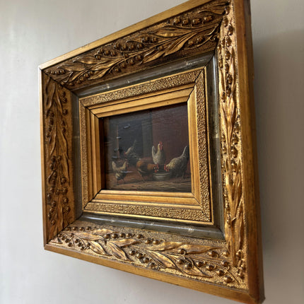 Timeless Animals Oil Painting "Gilded Frame" Refined Small Art Holland Art Shop