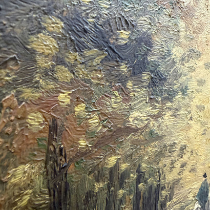Handcrafted Landscape Oil Painting "Forest Path" Expressive Artwork Holland Art Shop