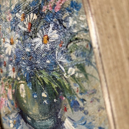 Striking Oil Painting Flowery Still Life "Flower Vase" Refined Small Artwork Holland Art Shop