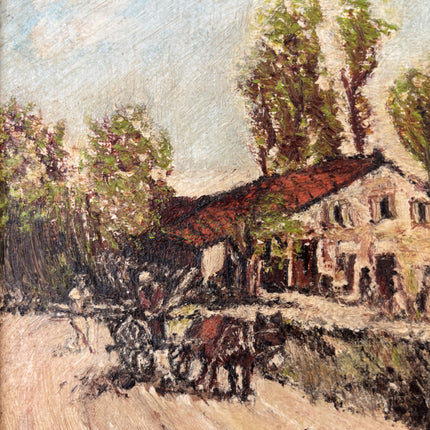 Striking Oil Painting Landscape "Farmhouse Scene" Fine Belqique Art Holland Art Shop