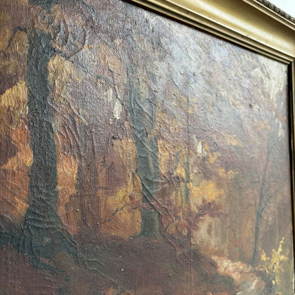 Original Landscape Oil Painting "Autumn Trees" Authentic Artwork Holland Art Shop