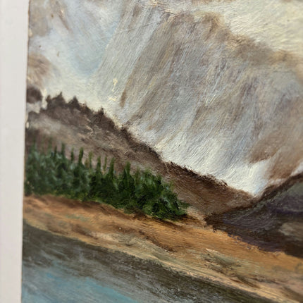 Timeless Landscape Oil Painting "Snowy Mountain" Expressive Artwork Holland Art Shop