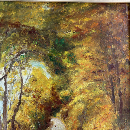 Rustic Landscape Oil Painting "Autumn Path" Original Art Holland Art Shop