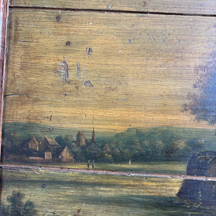 Traditional Landscape Oil Painting "Rowboat Couple" Handcrafted Art Holland Art Shop